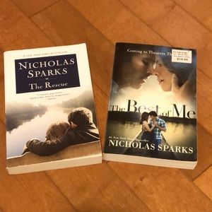 Nicholas Sparks set of two books - The Best of Me and The Rescue